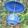 Soucoupe mangeoire spirale bleue